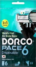 Средство для бритья Dorco Станок для бритья PACE6 (3 станка + 1 в подарок!)