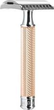 Средство для бритья Muehle Traditional - Т-образная бритва, розовое золото, open comb