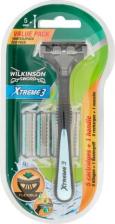 Средство для бритья Wilkinson Sword Бритва Schick "Xtreme3", 3-лезв., плавающая головка, увл.полоска, прорезиненная ручка