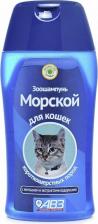 Средство для ухода за животными Агроветзащита Шампунь для короткошерстных кошек "Морской" с хитозаном и экстрактами водорослей, 180 мл