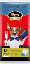 Средство для ухода за животными Dono Пояса для кобелей Jeans Male Pet Diaper, цвет джинс, одноразовые, размер М, 45-63 см, 18шт