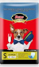 Средство для ухода за животными Dono Пояса для кобелей Jeans Male Pet Diaper, цвет джинс, одноразовые, размер S, 30-48 см, 22шт