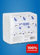 Средство для ухода за животными Napkins пеленки впитывающие пелёнки с целлюлозой для собак 60х90 (30 шт)