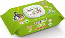 Средство для ухода за животными PrettyCat влажные салфетки универсальные для лап, глаз и ушей 120 шт с ароматом Алоэ
