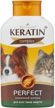 Средство для ухода за животными Rolf Club Шампунь для кошек и собак Keratin+Perfect универсальный, кератин, 400 мл