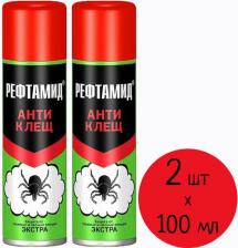 Средство против насекомых Рефтамид Средство защиты от клещей Аэрозоль Антиклещ Экстра 100ml 2269117