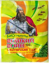 Инсектицид Ваше хозяйство Великий воин био-гранулы от муравьев (ВХ) (100 г)