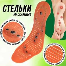 Стельки Onlitop Стельки для обуви Comfort с магнитом массажные дышащие коричневый р.35-46