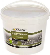 Строительная шпатлевка Лакра Акриловая универсальная шпатлевка для внутренних и наружных работ 90005285943