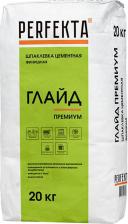 Строительная шпатлевка Perfekta Шпаклевка цементная Глайд Премиум финишная белая 20 кг