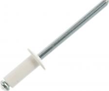 Строительная заклепка Daxmer Вытяжная заклепка 4,8х12 алюм/сталь RAL 9003, 1000 шт 00000313895