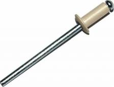 Строительная заклепка Daxmer Заклепка вытяжная окрашенная применяется для соединения тонких металлических листов, крепления фасадных пластин к подконструкциям, соединениям