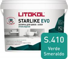 Строительная затирка LITOkol Эпоксидный состав для укладки и затирки мозаики STARLIKE EVO S.410 VERDE SMERALDO