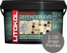 Строительная затирка LITOkol Эпоксидный состав для укладки мозаики STARLIKE Defender EVO S.120 GRIGIO PIOMBO