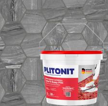 Строительная затирка Plitonit Эпоксидная затирка трёхкомпонентная Colorit EasyFill тёмно-серый 2кг