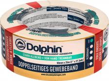 Строительный скотч Blue Dolphin Двухсторонняя ковровая клейкая лента Двухстороняя ковровая клейкая лента Double-sided Fabric 50мм х 25м 05-3-03-EN