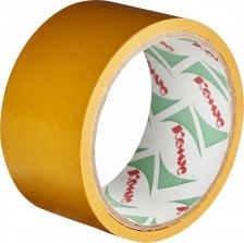 Строительный скотч Комус Клейкая лента двусторонняя монтажная прозрачная 48 мм х 25 м