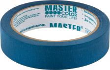 Master Color Лента малярная термостойкость 100c уф-стойкость 14дней 24мм 25м бумага синий