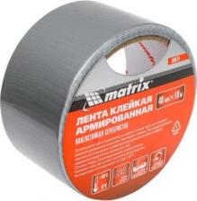 Строительный скотч Matrix Лента клейкая армированная, влагостойкая, 48 мм х 10 м, серебристая//