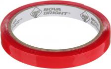 Строительный скотч Nova Bright Скотч двухсторонний fusion красный + прозрачный, 9 мм х 2м