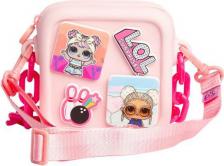 Сумка/портфель L.O.L Surprise Сумка квадратная со съемными элементами розовая