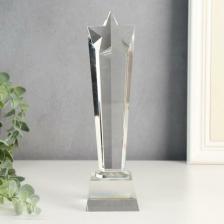 Сувенир Сима-Ленд Сувенир стекло "Стела наградная - Звезда-кристалл" 24х7х5.5 см