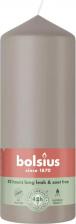 Свеча/подсвечник Bolsius Свеча столбик светло-серый 15х5,8 см