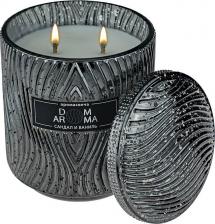 Свеча/подсвечник Dom Aroma Свеча ароматическая Пламя. Сандал и ваниль 420гр
