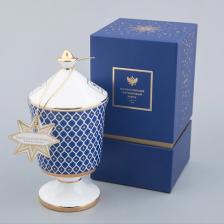 Свеча/подсвечник Императорский фарфоровый завод Свеча ароматическая Индиго 2, Ваниль Пачули 360 мл