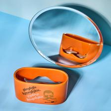 Свеча/подсвечник Moroshka Подсвечник керамический оранжевый 12х6х6,2 см Kakha