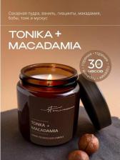 Свеча/подсвечник Stella Fragrance Свеча ароматическая в банке "TONKA MACADAMIA", соевый воск, 90 г, тонка и макадамия