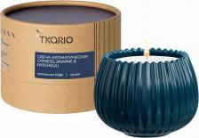 Свеча/подсвечник Tkano Свеча ароматическая Cypress Jasmine & Patchouli Edge синий 30 ч TK23-ARO0009