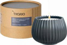 Свеча/подсвечник Tkano Свеча ароматическая Cypress, Jasmine & Patchouli из коллекции Edge, серый, 30 ч