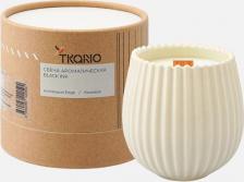 Свеча/подсвечник Tkano Свеча ароматическая с деревянным фитилём black ink из коллекции edge, бежевый, 60 ч