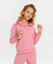 Свитер для девочки Button Blue Худи 124BBGJB16071200, розовый, 146