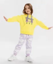 Свитер для девочки Button Blue Худи 124BBGMC16032700, желтый, 116