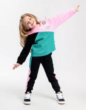 Свитер для девочки Button Blue Толстовка детская 223BBGMC16044800, мультицвет, 116