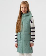 Свитер для девочки Button Blue Жилет детский 123BBGJC47014800 зеленый, 152