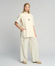 Свитер для девочки Button Blue Жилет детский 224BBGS30060200, молочный, 134