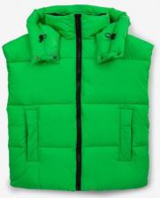 Свитер для девочки Gulliver Жилет стёганый на искусственном пуху зелёный для девочки, 170, 22409GJC4701