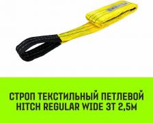 Такелаж Hitch Строп REGULAR WIDE текстильный петлевой СТП 3т 2,5м SF5 90мм SZ078094