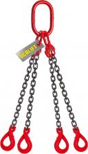 Такелаж OCALIFT Цепной строп Строп цепной 4СЦ Т8, G80, 6.7 т, 6 м, с самозакрывающимися крюками, цепь глазированная 4sc6700t6sf