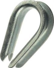 Такелаж Rexant Коуш для каната оцинкованный 5 мм DIN 6899, 100 шт