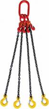 Такелаж Trust Четырехветвевой цепной строп 4сц 6,7 тн, 5000 мм, укоротители, крюки самозапирающиеся, 8 класс 4687203984328