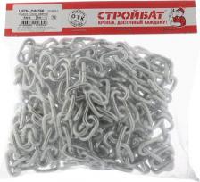 Такелаж Tundra Цепь короткозвенная krep, DIN 766, диаметр 4 мм, сварная, оцинкованная, 5 м