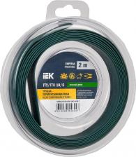 Термоусаживаемая трубка ИЭК Трубка термоусадочная ТТУ нг-LS 10/5 зеленая, цена за 1 упак