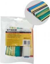 Термоусаживаемая трубка Stekker HST-1050-10M Набор термоусадочных трубок 10,0/5,0, длина 10 см, усадка 2:1, мультиколор, цена за 1 шт