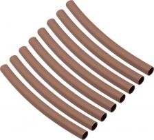 Термоусаживаемая трубка TDM Electric Набор трубок термоусаживаемых, не поддерживающих горение, клеевых, длиной 10 см ТТкНГ Моноцвет, коричневый 6,4/2,0, цена за 1 упак