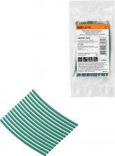 Термоусаживаемая трубка TDM Electric Набор трубок термоусаживаемых, не поддерживающих горение, клеевых, длиной 10 см ТТкНГ Моноцвет, зеленый 2,4/0,8, цена за 1 упак