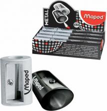 Точилка для карандашей Maped Точилка Satellite Metal, без контейнера, металлическая, ассорти, дисплей, 534019
